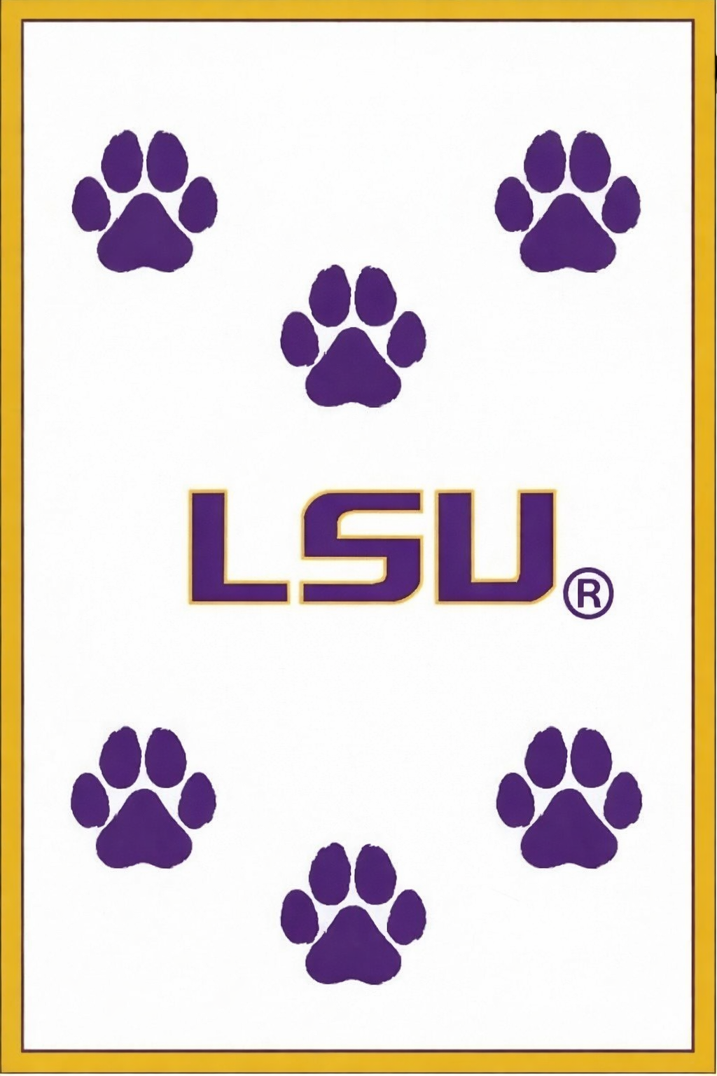 LSU Tiger Paws Luxury Blanket