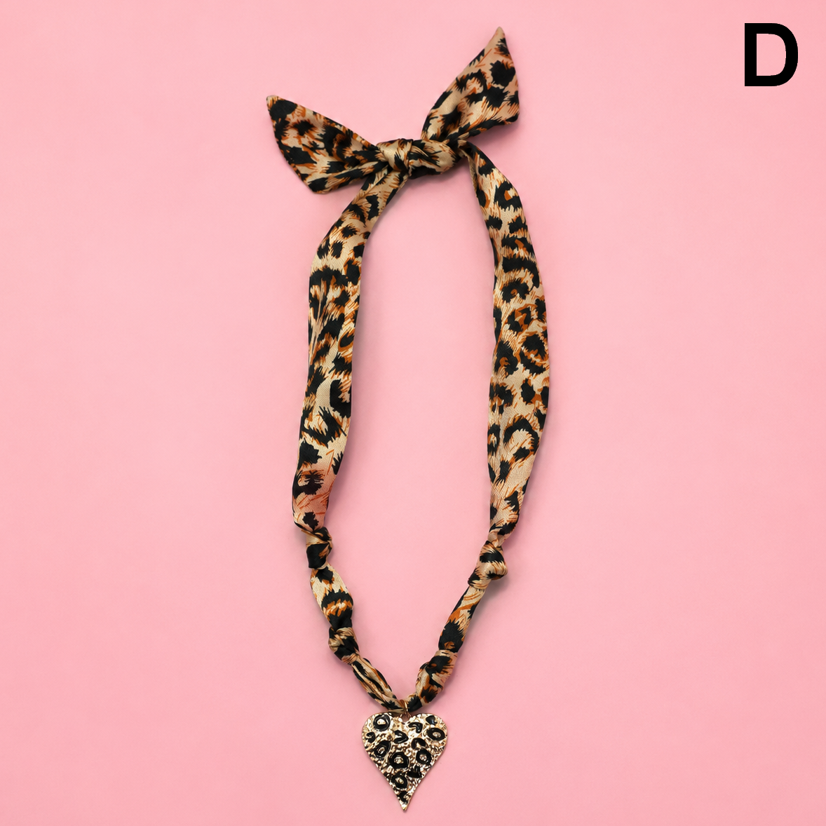 HANDMADE PRINTED SCARF NECKLACE