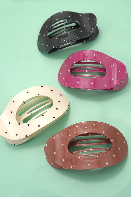 Jumbo Lay Flat Oval Hair Claw Clips Secure Styling | 40H1050