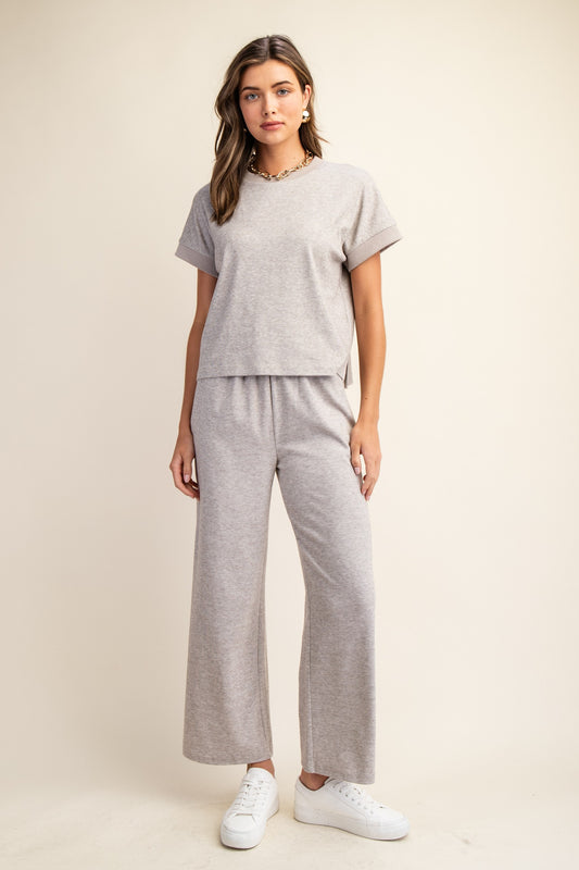 Knit Short Sleeve Shirt & Pants Set