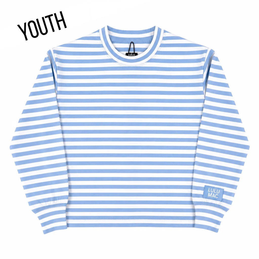 LULU MAC Long Sleeve Top Light Blue