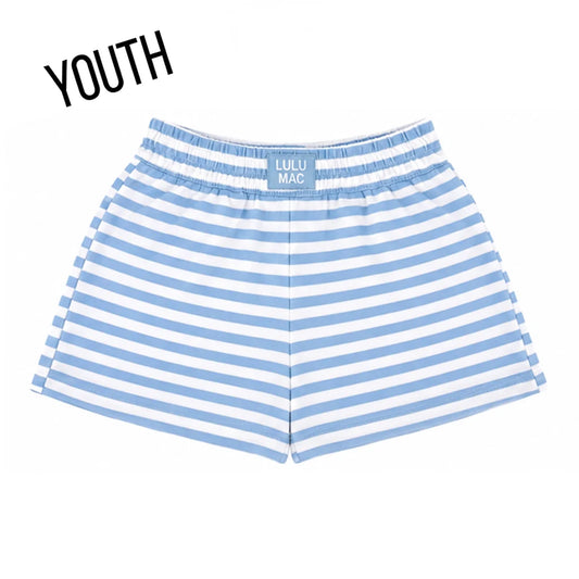 LULU MAC  Striped Short Light Blue