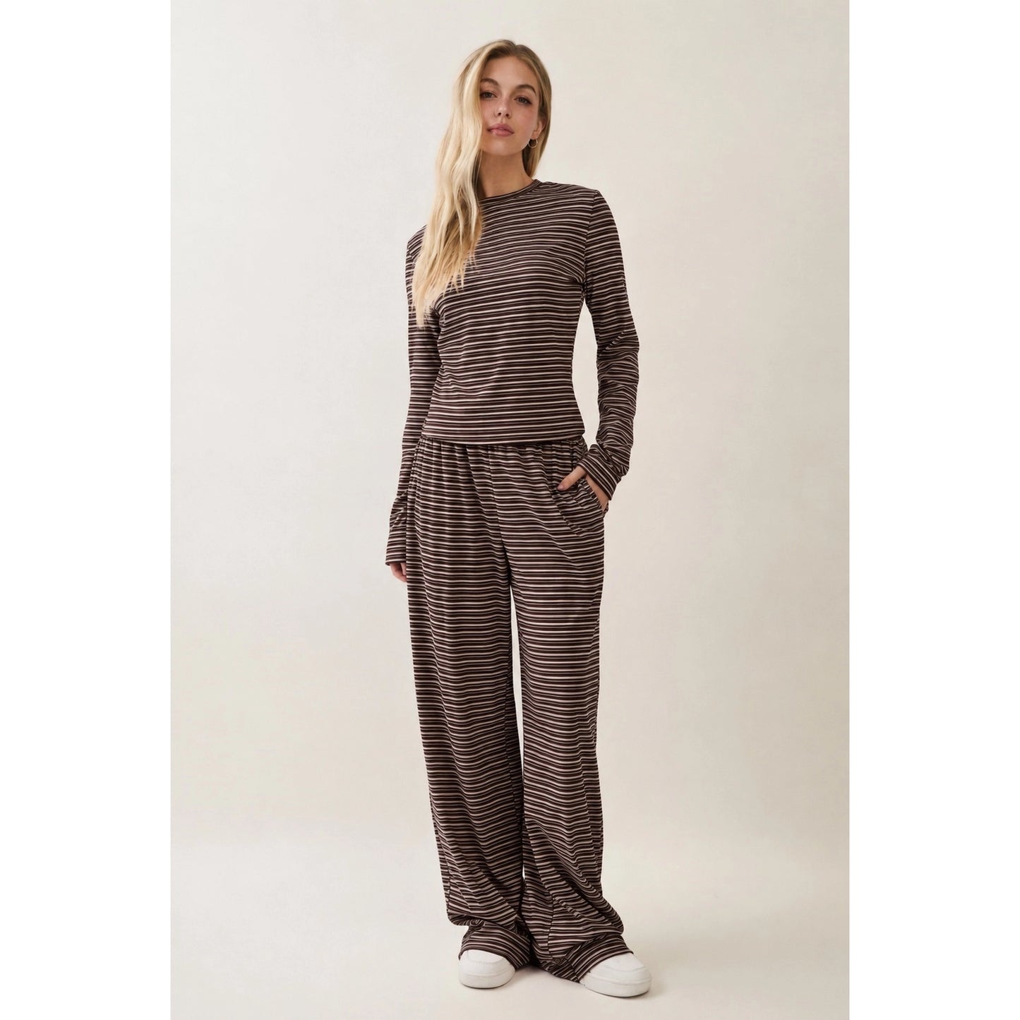 Weekend Drift Striped Set