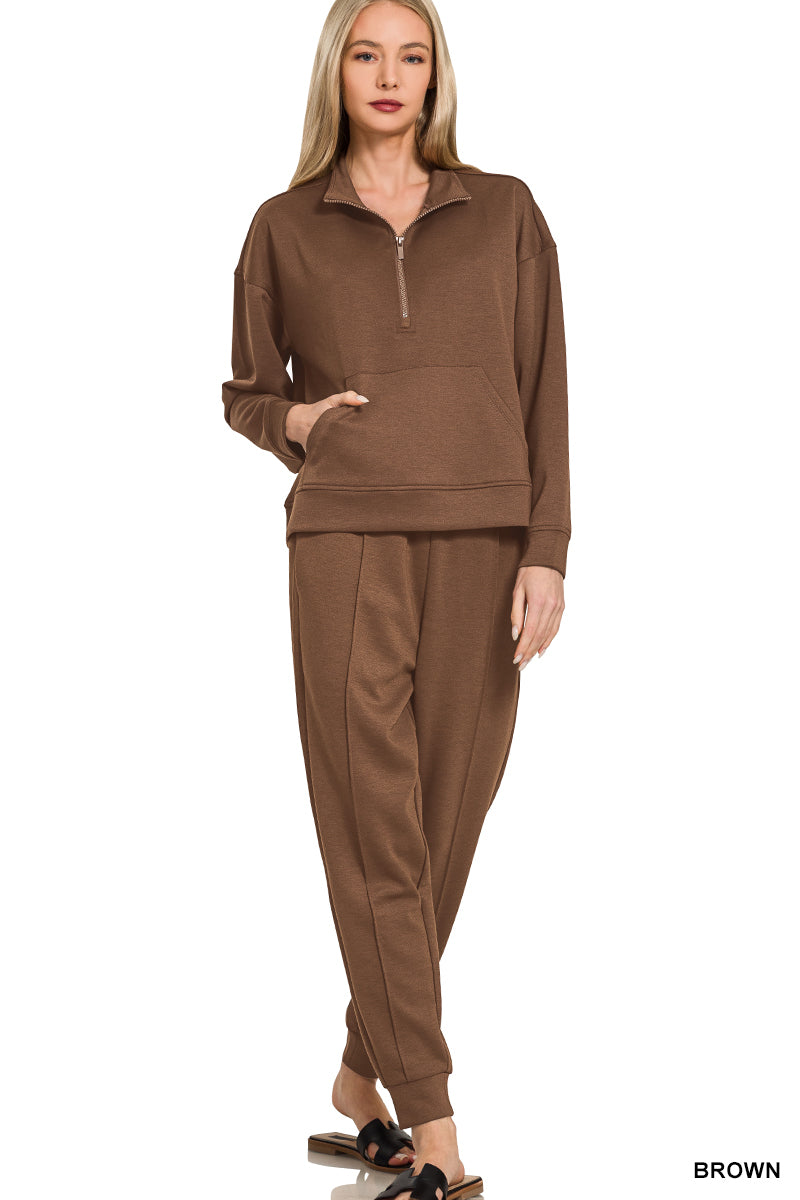 Scuba Half Zip Pullover & Jogger Set