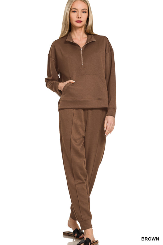 Scuba Half Zip Pullover & Jogger Set