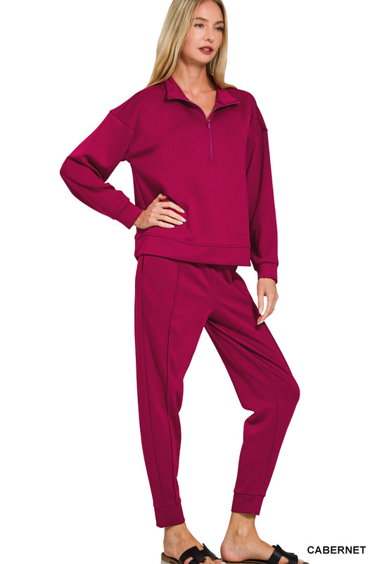 Scuba Half Zip Pullover & Jogger Set