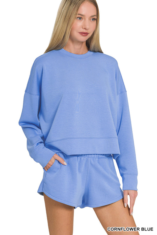 Scuba Long Sleeve Sweatshirt & Shorts Set