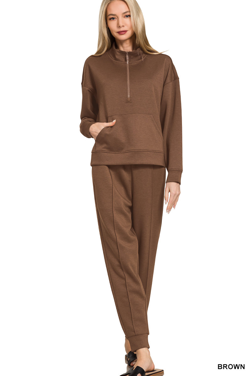 Scuba Half Zip Pullover & Jogger Set