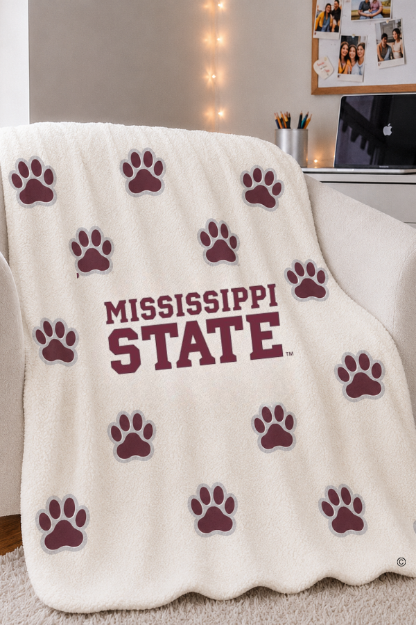 Mississippi State Bulldog Blanket